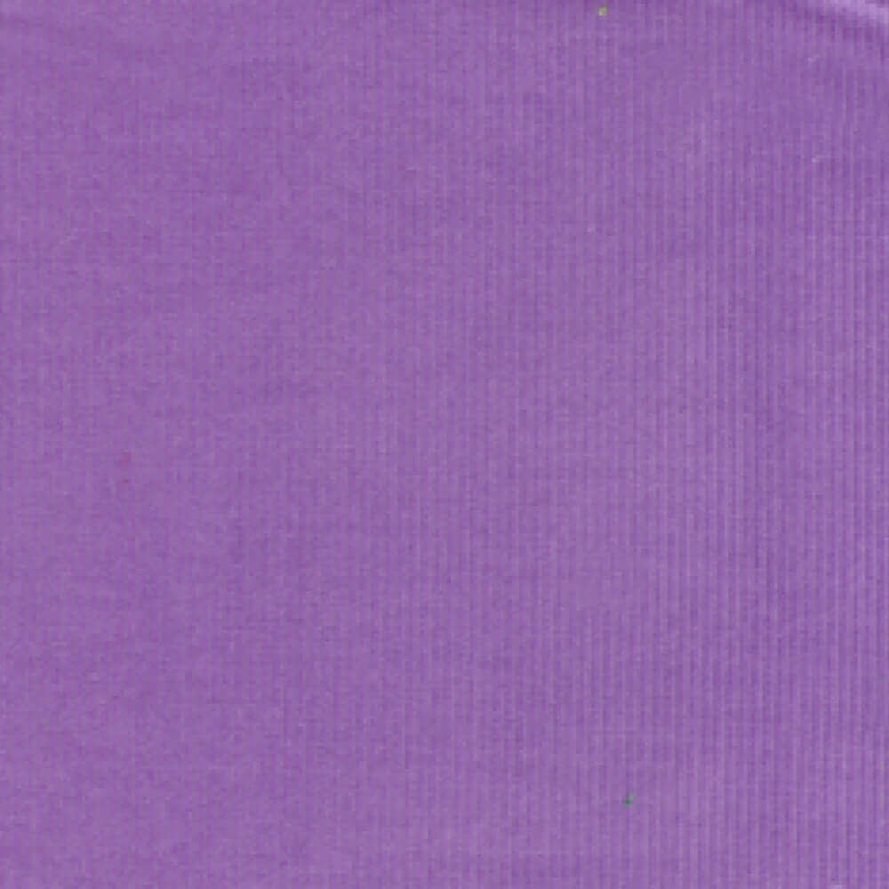 Light purple cotton corduroy fabric with a soft ribbed texture, ideal for stylish dressmaking projects.