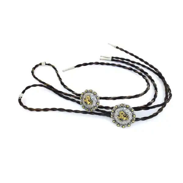 Concho Horsehair Bolo Tie