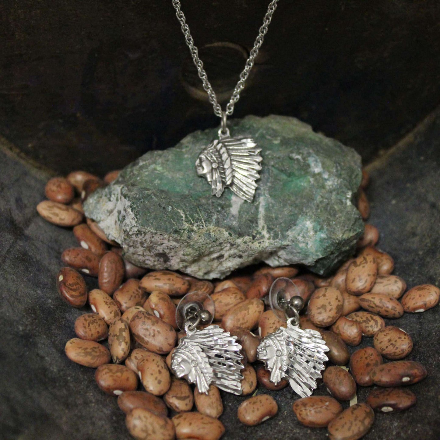 Chief Pewter Earrings