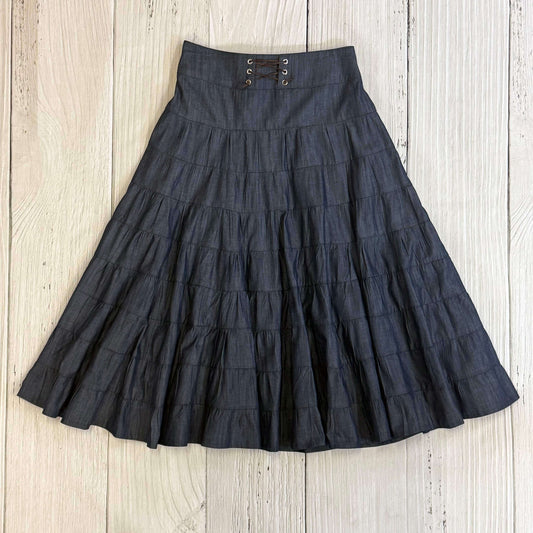 Denim Western Cowgirl Skirt USA