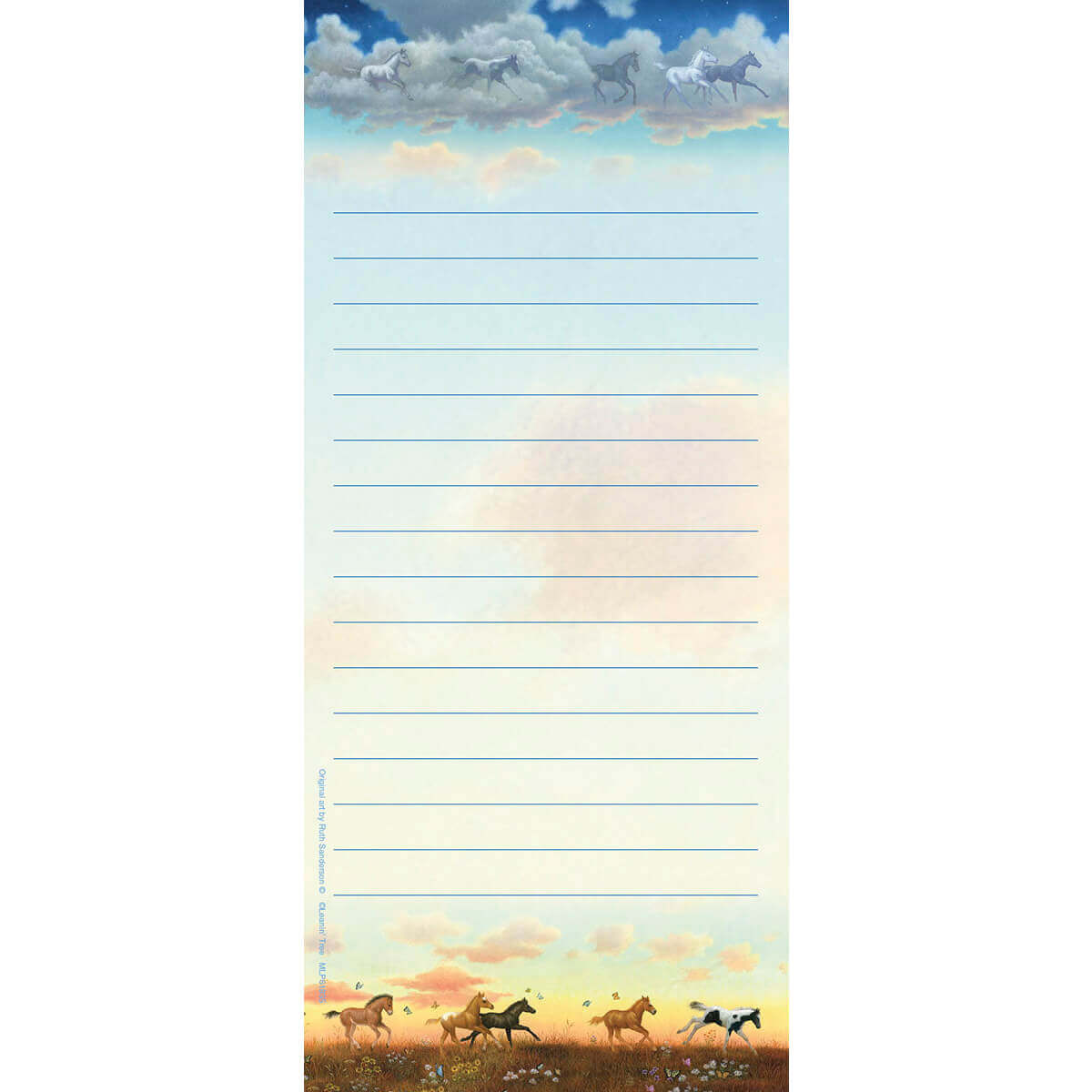 Foal Proof List - Cute Magnet Notepad featuring a beautiful horse design and lined writing space.
