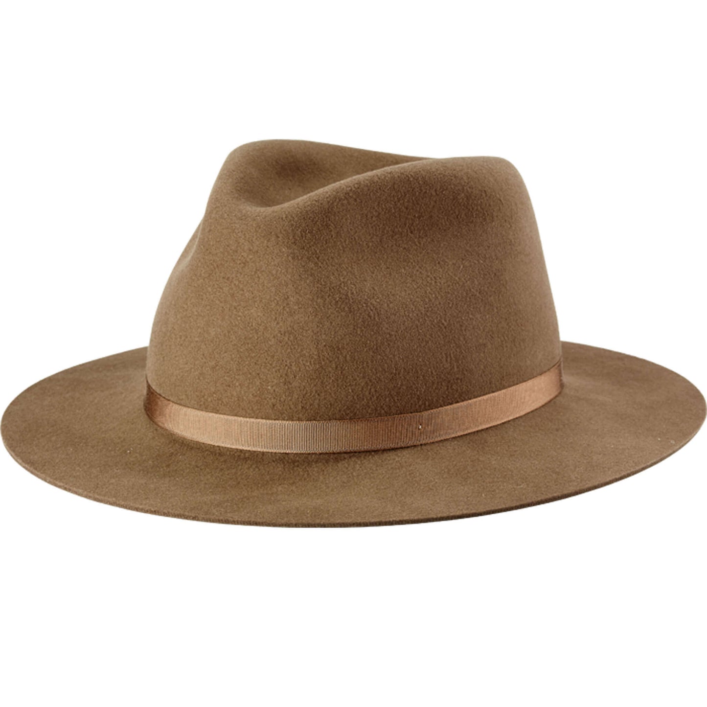 Based on the popular wide brim form of the popular New York Hat, this mid-folded hat is made of soft felt that feels good to the touch. Made of fine soft felt with extra fine detail, the brim creates a natural wave when worn. The narrow band also has a sharp look. This versatile hat is recommended for formal or casual wear. Brim 2-7/8" 100% Wool Felt. Made in USA.