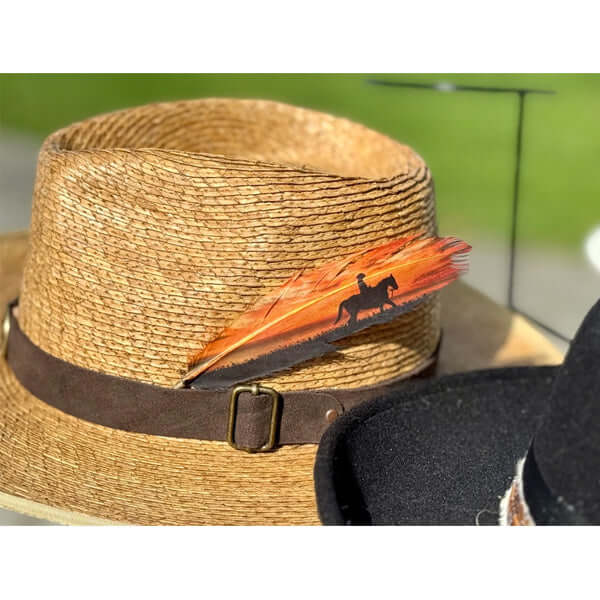 Cowboy Hat Accent Feather - Western Horses