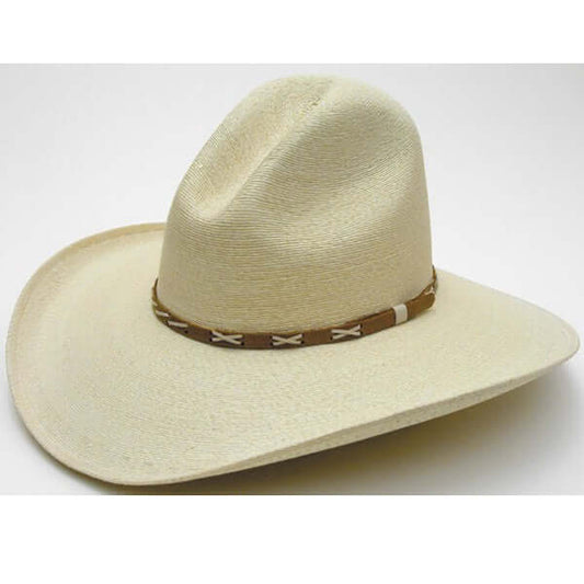 If you need a work hat that looks good, too, this is it. You can wear it in the sun, you can wear it in the rain. Pressed, sanded and stiffened.