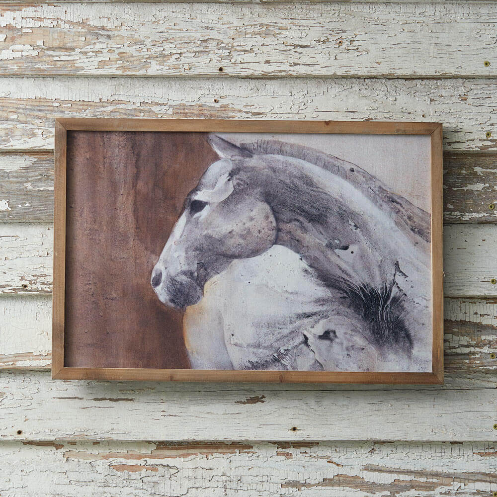 Peering Horse Western Wall Art