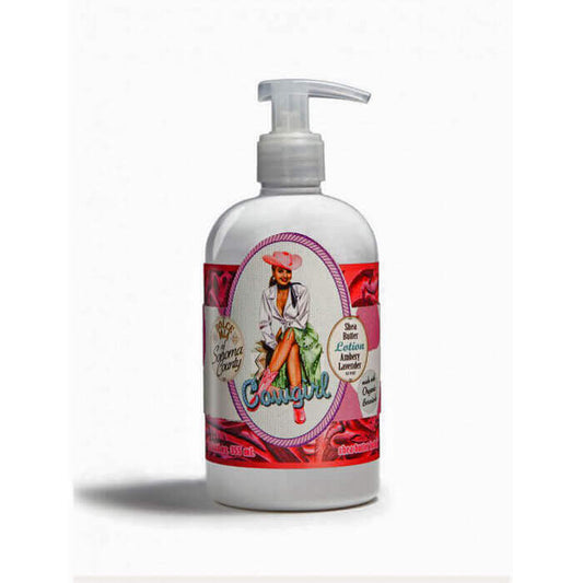 A clean lavender appeal with an added depth of rich amber notes. Dolce Mia’s lotion is a thick, creamy shea butter blend infused with organic botanical extracts, vitamin E, almond and sunflower oil.