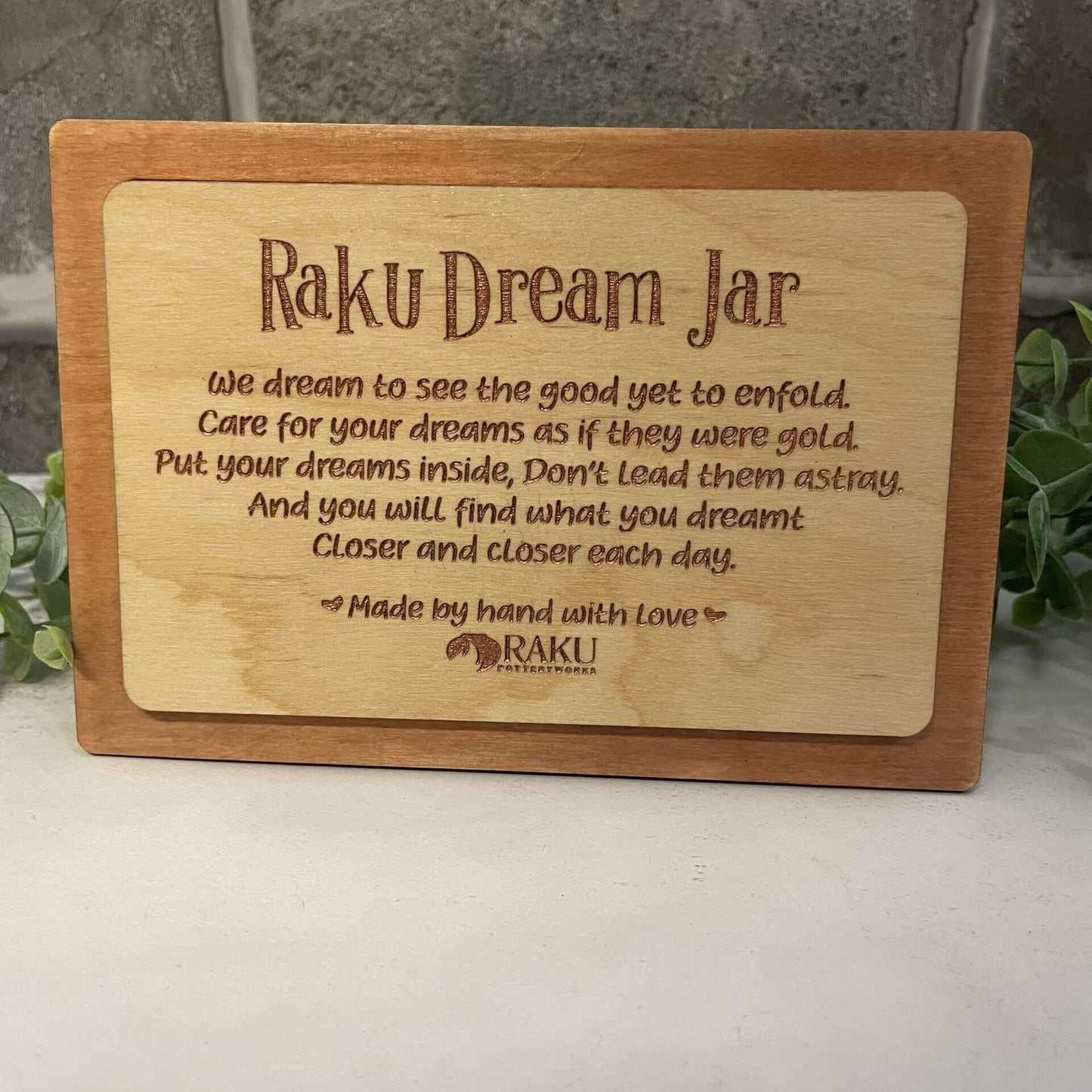 Mini Raku Pottery Dream Jar