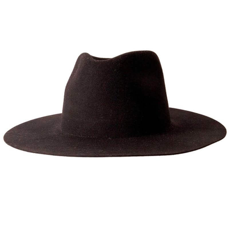 Looking for a classic fedora that will go with any outfit? Check out this Rancher Felt Fedora Hat! This hat is made from high quality felt and is perfect for any occasion - dress it up or dress it down! And the best part? There's no hat band, so you can wear it your way! The simple design makes it perfect for both casual and formal occasions. This felt fedora hat is the perfect addition to your wardrobe. -Material: Felt Wool -Brim 3 1/2" Crown 4"