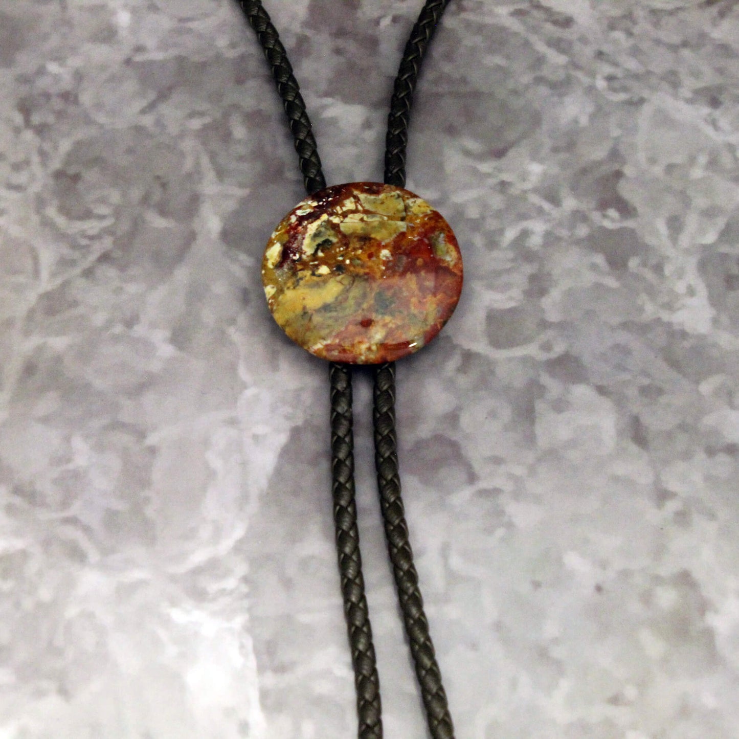 Round Stone Bolo Tie