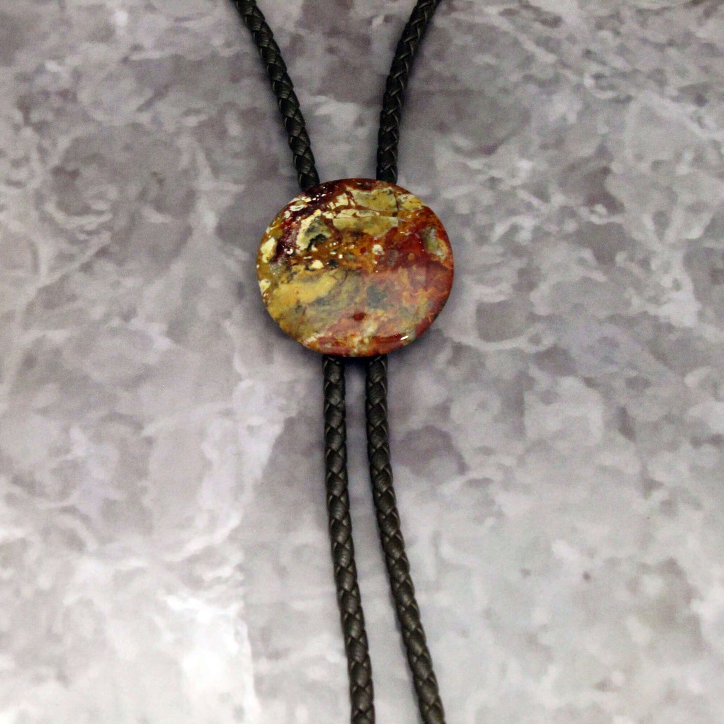 Round Stone Bolo Tie
