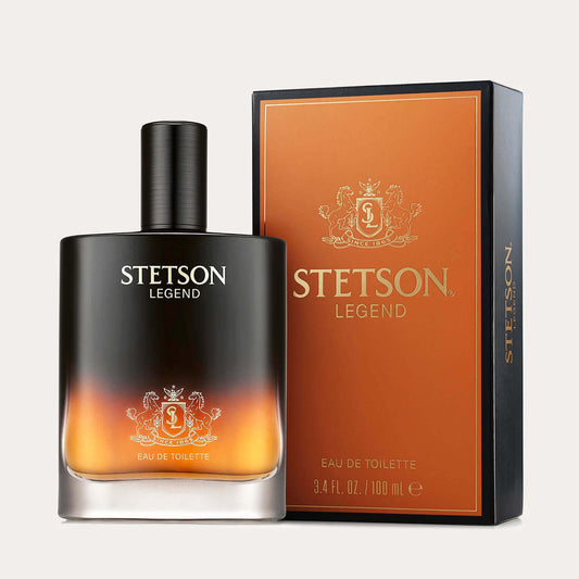 Inspired by the American West, Stetson Legend is tailor-made for the next generation of Stetson man—confident, adventurous and bold. With signature notes of upcycled cedarwood, vetiver and wild desert sage, Stetson Legend embodies modern sophistication and luxury, and was crafted with the same level of care and attention to detail as our legendary headwear, with a higher concentration than a typical men’s cologne.