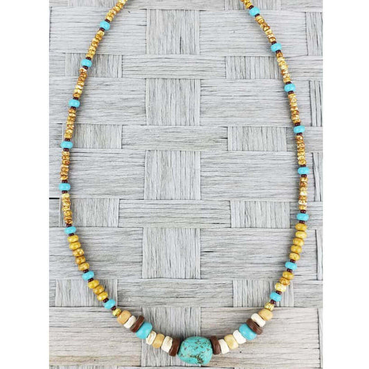 Chicoa Magnesite Turquoise Necklace