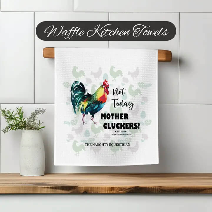 Western Kitchen Waffle Tea Towel- Mother Cluckers