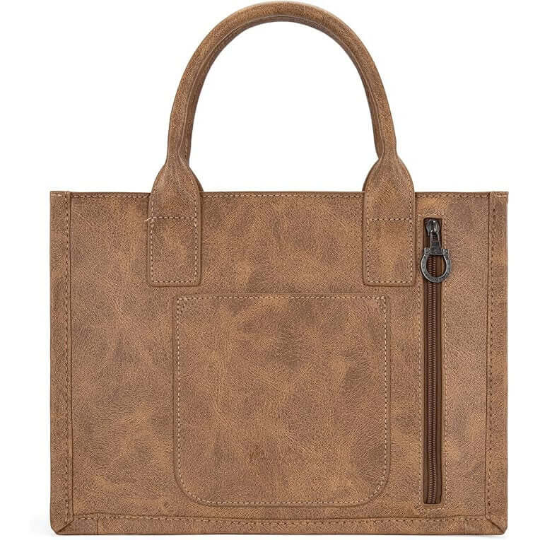 Whipstitch Western Top Handle Tote Bag with Card Wallet