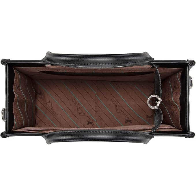 Whipstitch Western Top Handle Tote Bag with Card Wallet