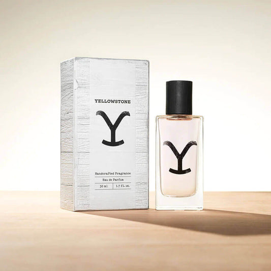 Inspired by Beth Dutton, the Yellowstone eau de parfum is for the knowing woman who "has a plan for everything", is "nobody's baby", stays a little "dirty" and is clear that "you are the trailer park" and she is"the tornado"!  Notes of: Wild Huckleberry Fresh peach Peony petals, shooting star blooms and cottonwood. 1.7 oz.