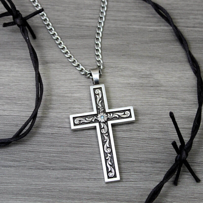 True West Cowboy Cross Necklace – Cattle Kate