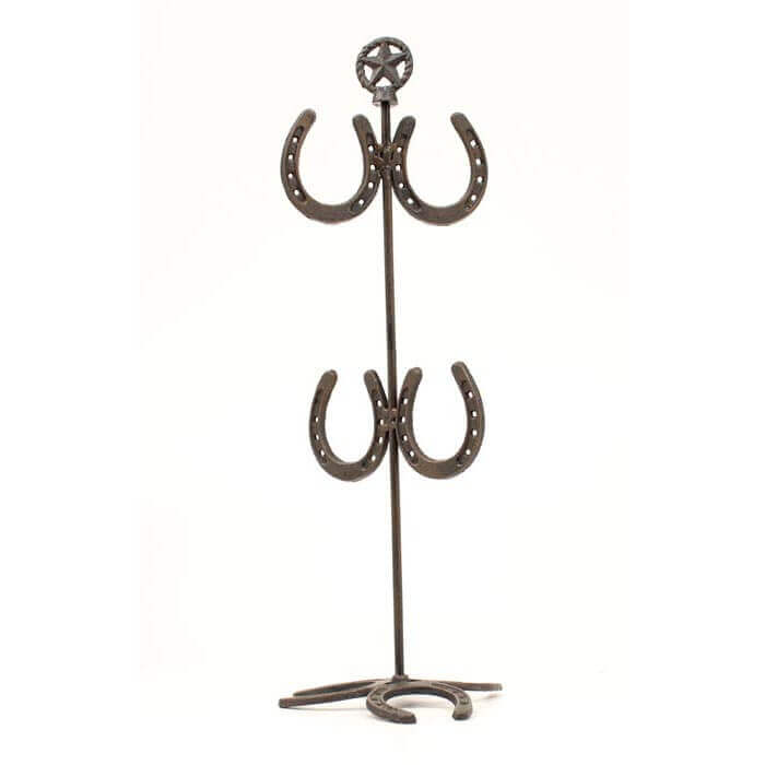 <span data-mce-fragment="1">This beautiful mug tree is from the Silverado line. It has a rustic but traditional look and a western style star that would fit in any country kitchen. Mugs not included. </span><span data-mce-fragment="1">8" x 22" Holds 4 Mugs.</span>