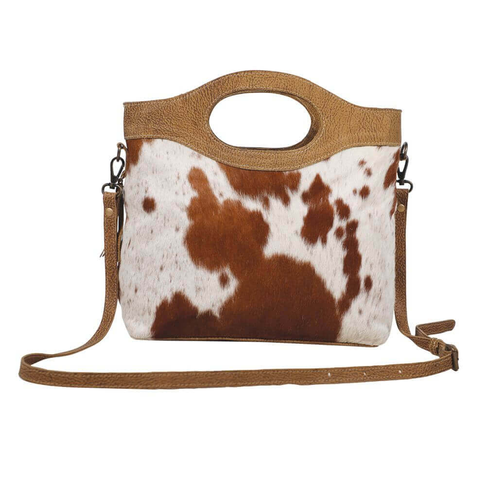 Western cow fur factory purse