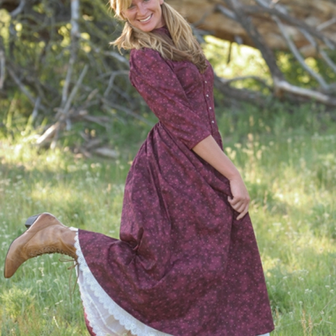 Old West Prairie Dress - Cattle Kate