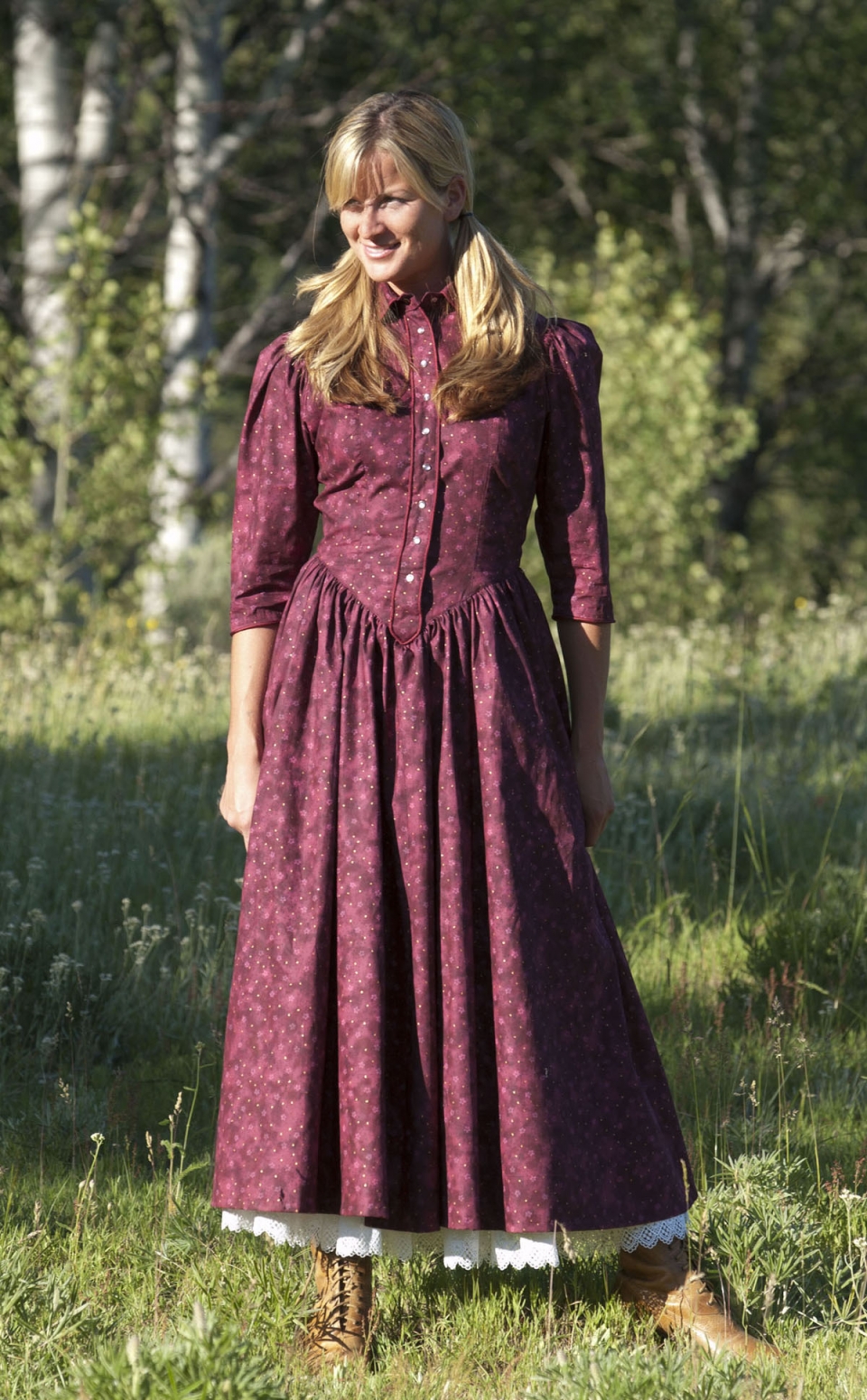 Old West Prairie Dress Cattle Kate