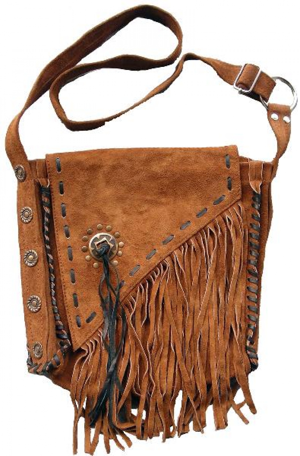 Fringe Suede Leather Purse - Cattle Kate