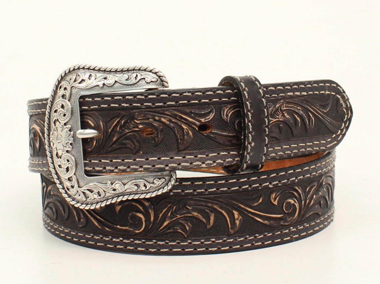 Distressed Leather Belt - Cattle Kate