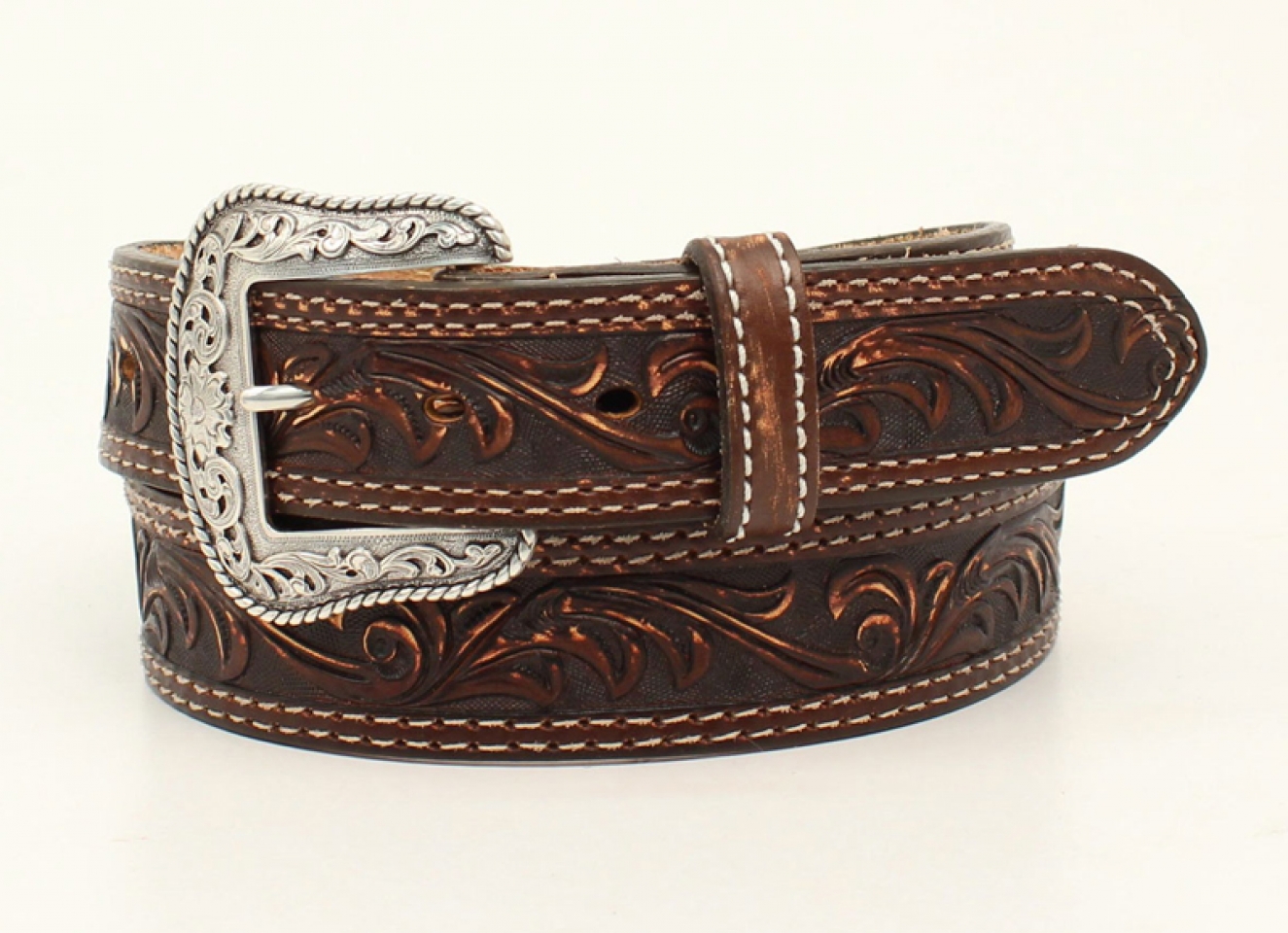 Distressed Leather Belt - Cattle Kate