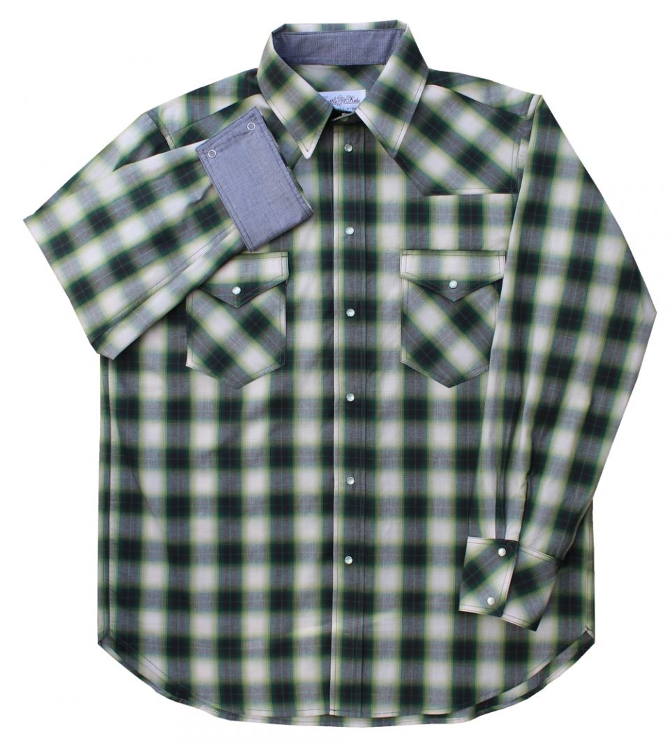 Plaid Western Snap Shirt - Cattle Kate