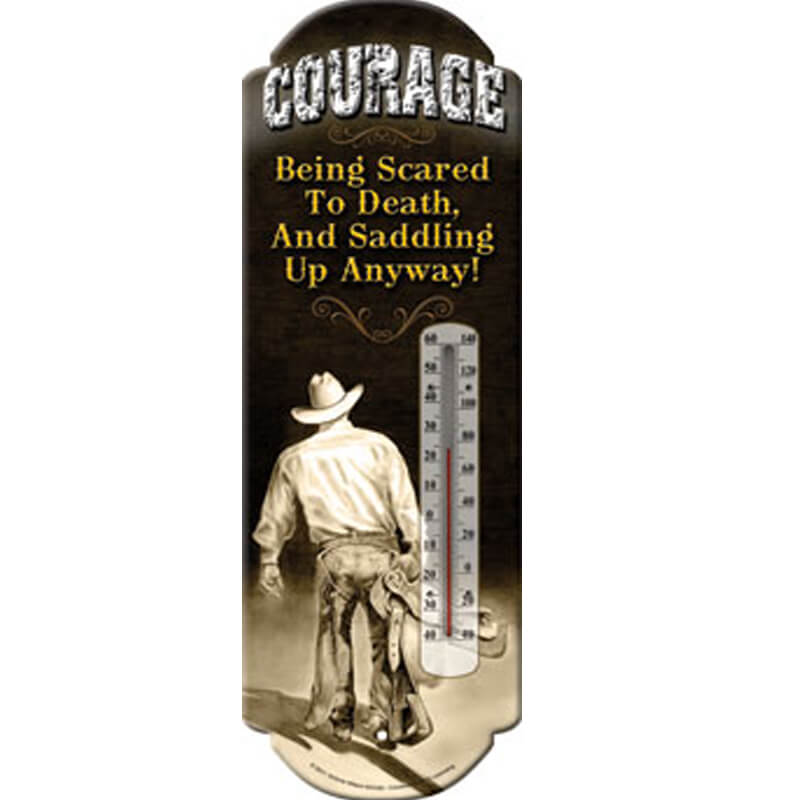 Courage Tin Thermometer