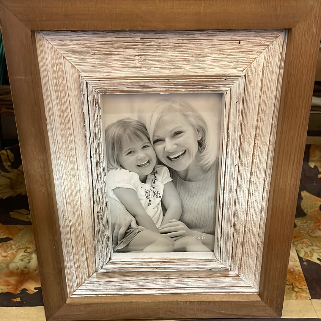 White Wash Distressed Frame