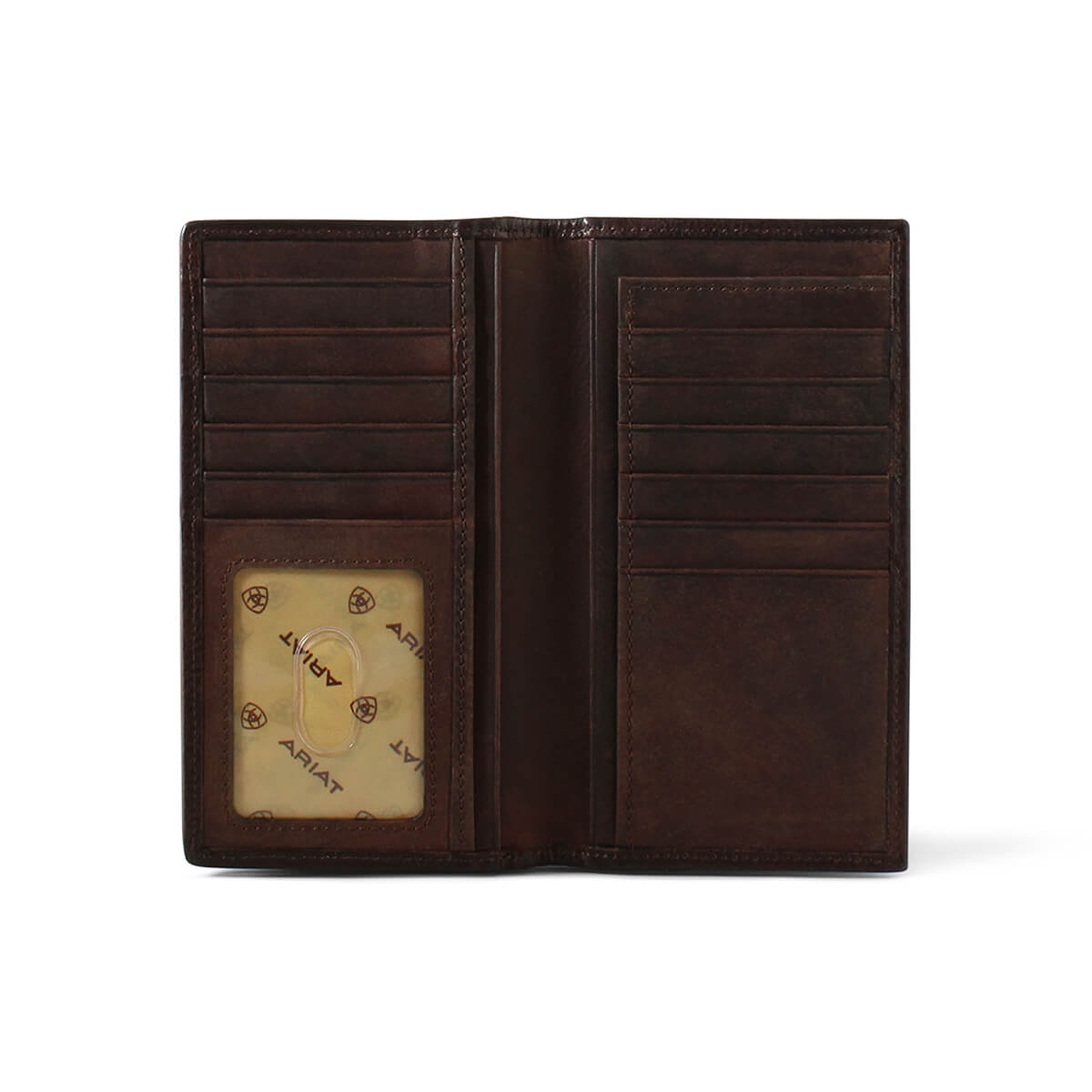 Tooled Leather and Wool Men's Western Style Wallet