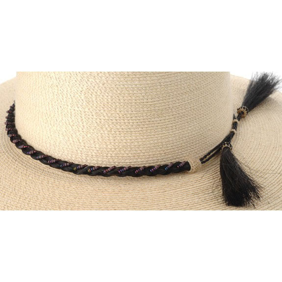 Beaded Horsehair Hatband