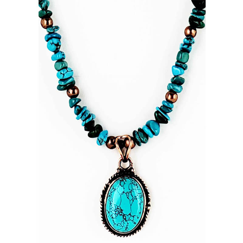 Turquoise & Copper Necklace