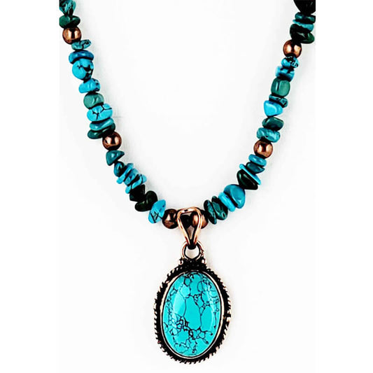 Turquoise & Copper Necklace