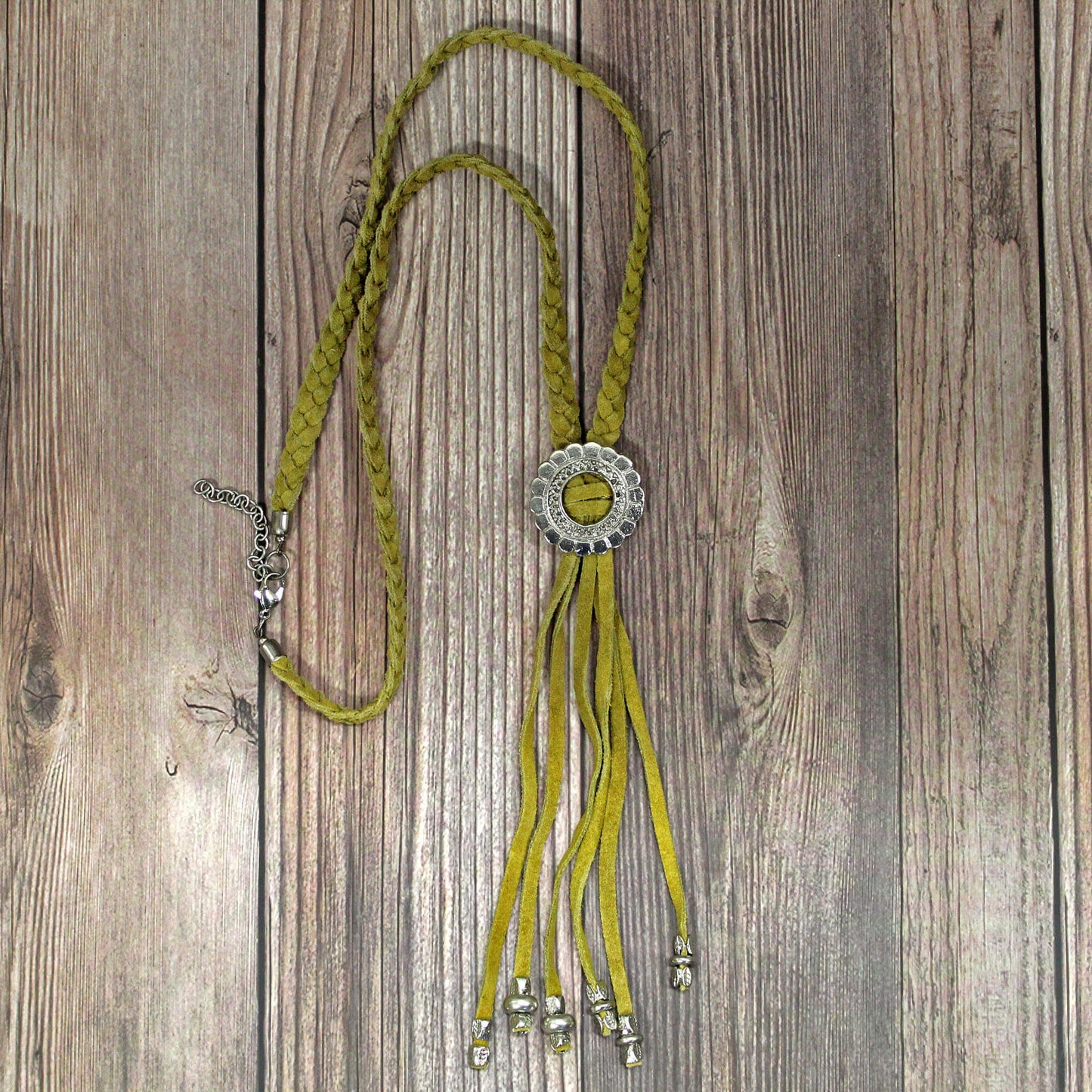 Corrales Suede Concho Necklace