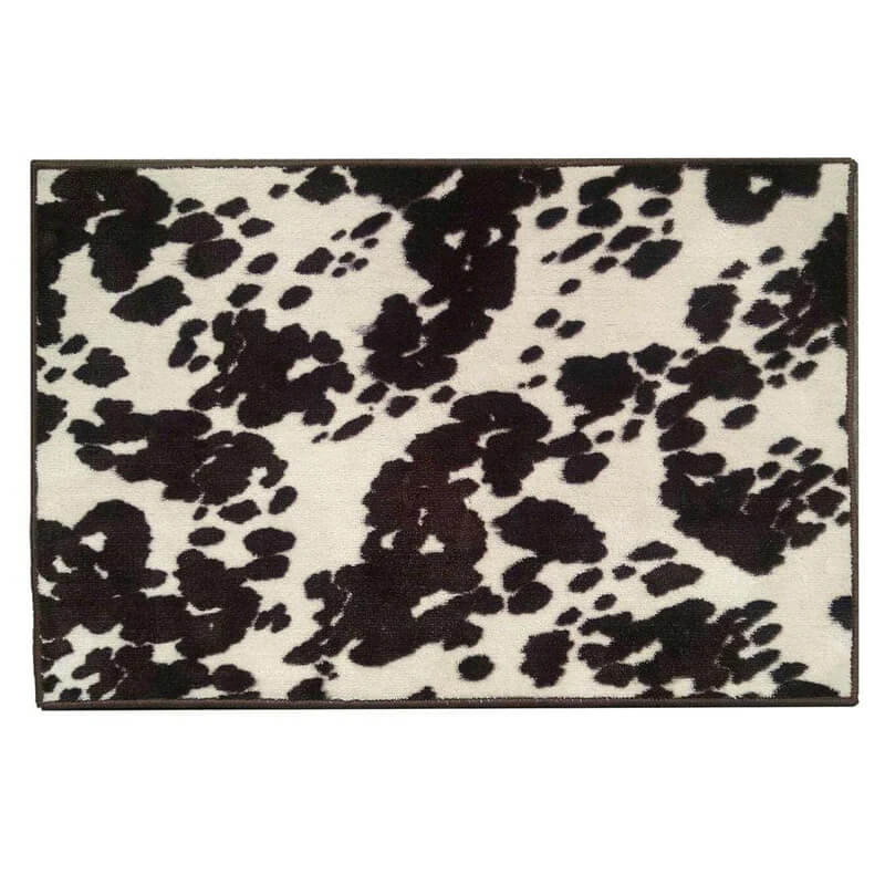 The Cowhide Rug will make a statement in any room. Measures 24x36