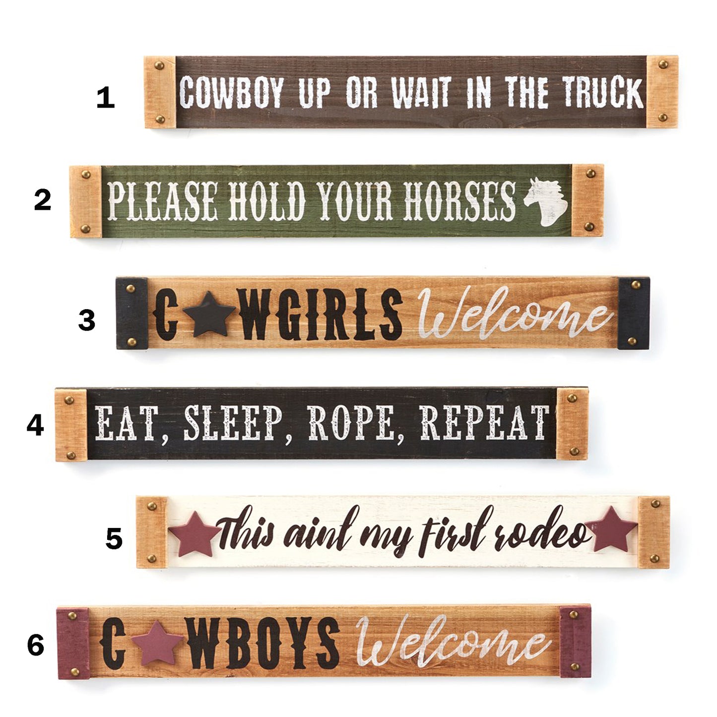 Western Home Cowboy Signs