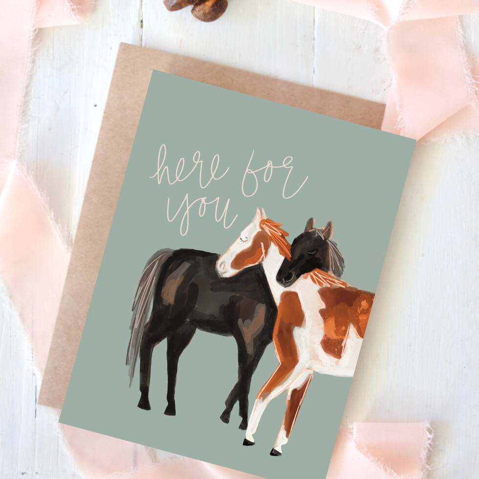 Cowgirl & Cowboy Western Greeting Cards Blank