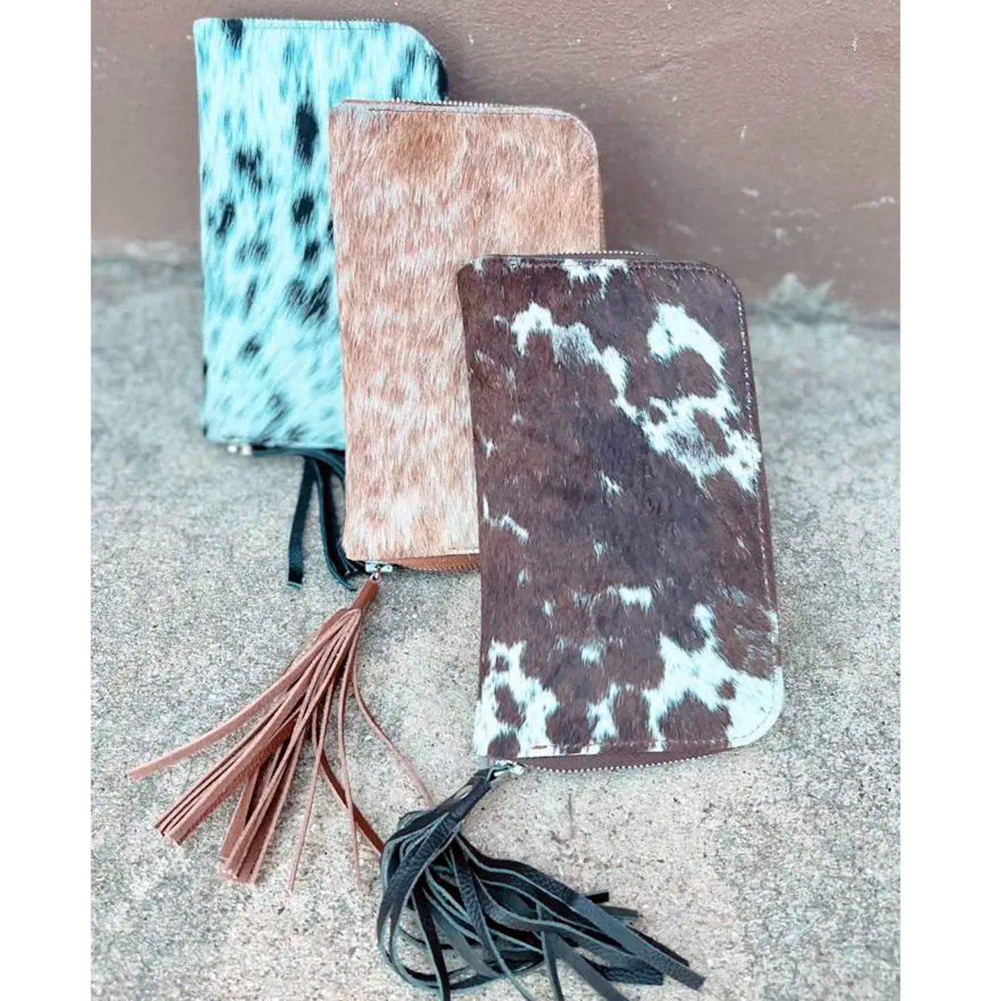 Cowhide with Mirror Wallet