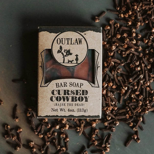 This soap, handcrafted with meticulous care, embodies the essence of the Cursed Cowboy. It’s a daily invitation to embrace the grit and grace that define the spirit of survival. With every use, it transforms your routine into a moment of reconnection with your inner strength, infusing your day with the boldness of the wild and untamed. Made in USA