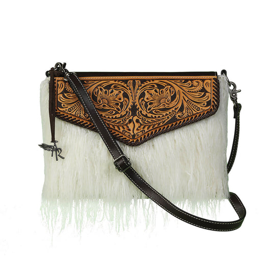 Fuzzy Angora Crossbody Ladies Purse