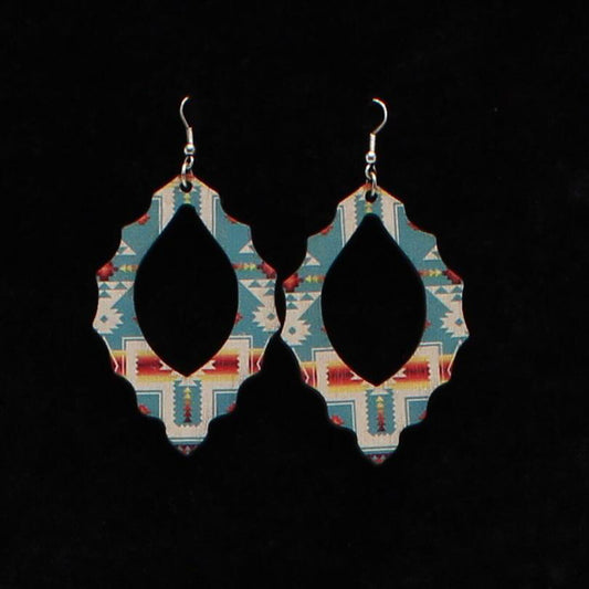 Cut Out Tear Drop Earrings