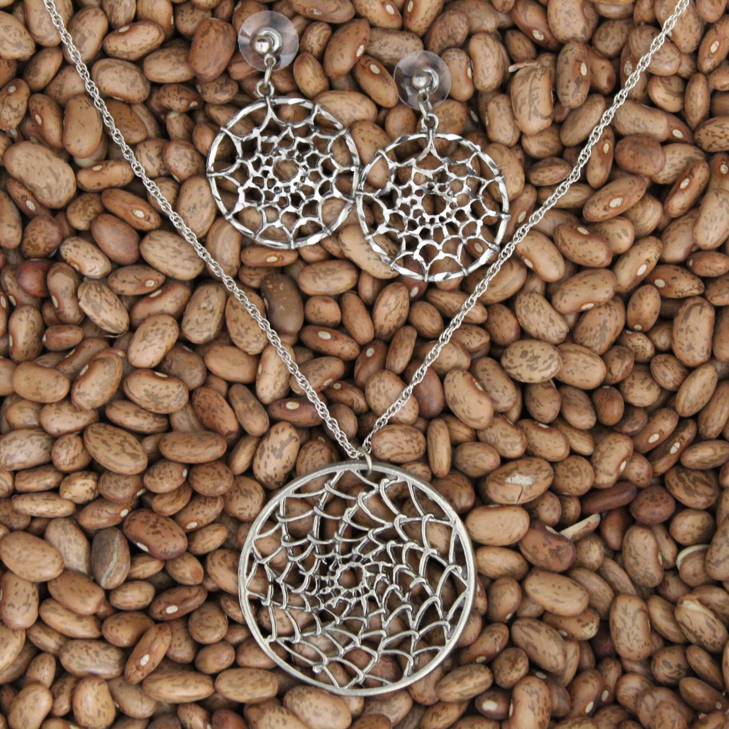 Dream Catcher Pewter Necklace