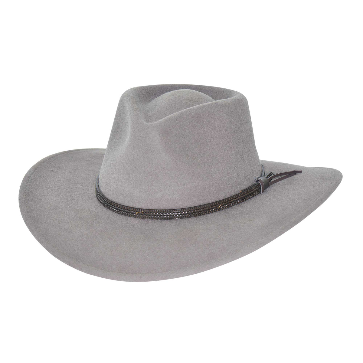 Edge Gradation Western Cowboy Belted Fedora Hat Women & Men Felt Western Cowboy Hat Classic Roll Up Brim  main image 4