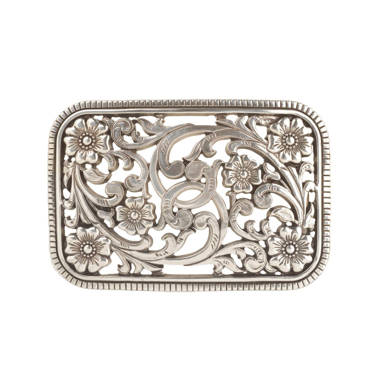 Filigree Floral Belt Buckle