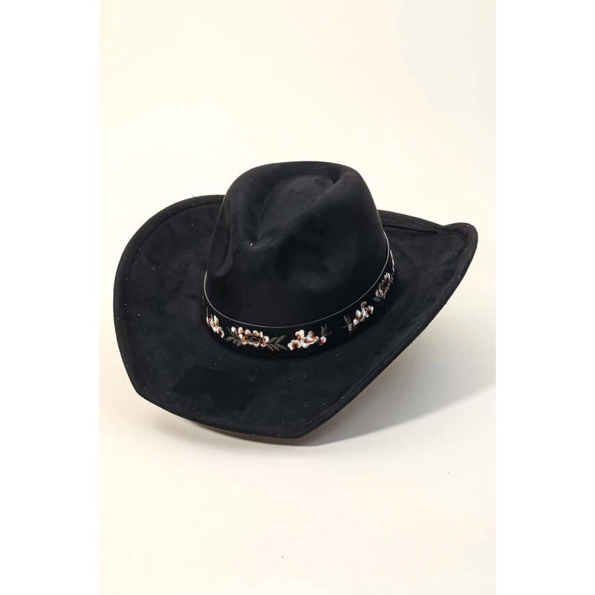 Flower Pattern Cowgirl Hat