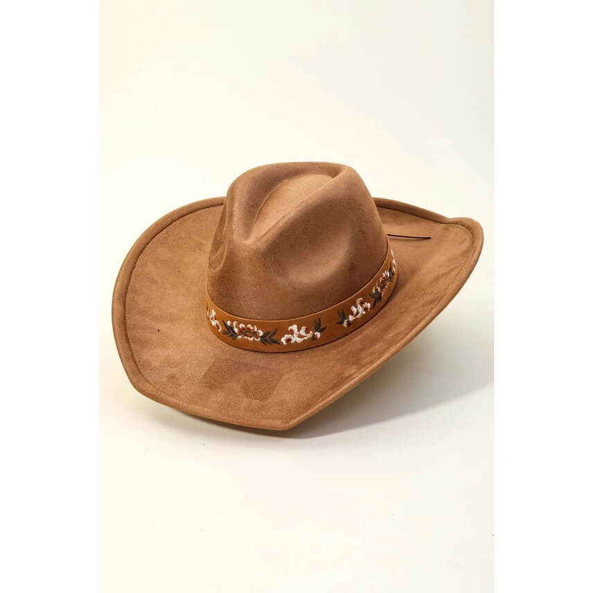 Flower Pattern Cowgirl Hat