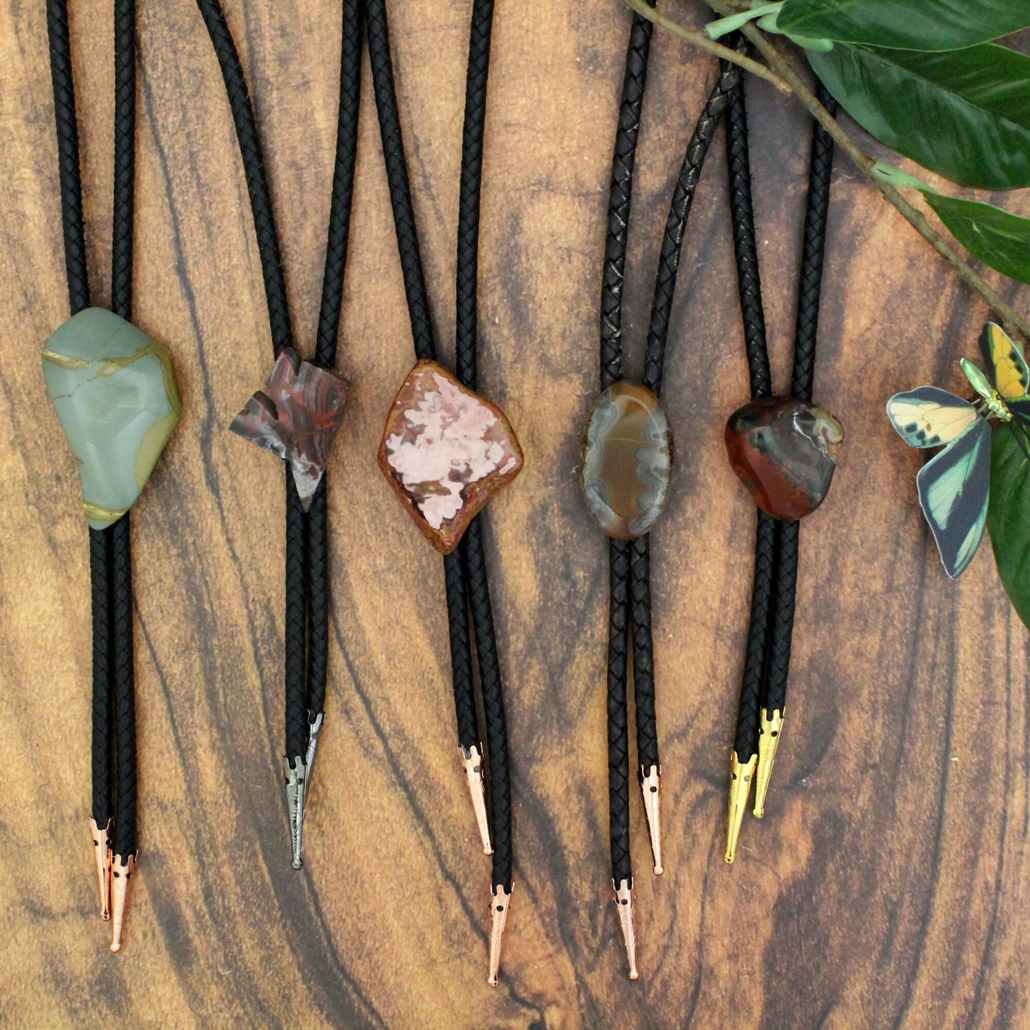 Handcrafted Stone Bolo Ties