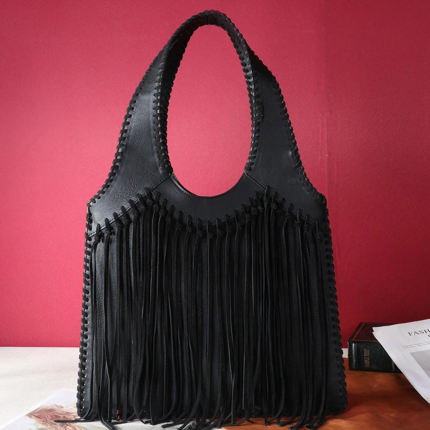 Hobo Fringe Shoulder Handbag